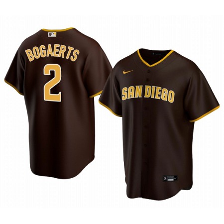 Men's San Diego Padres #2 Xander Bogaerts Brown Cool Base Stitched Baseball Jersey