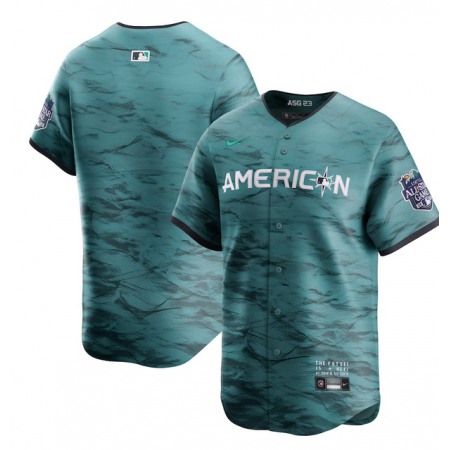 Youth Blank 2023 All-star Teal Stitched Baseball Jersey