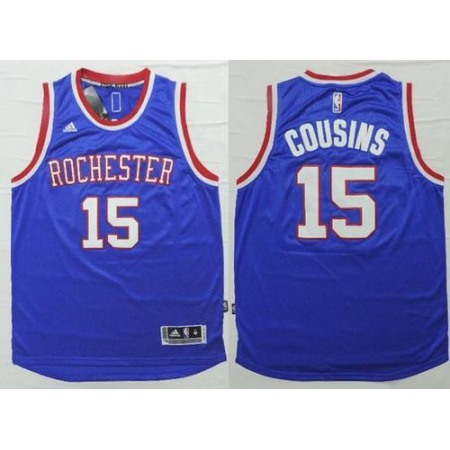 Kings #15 DeMarcus Cousins Light Blue 2014-15 Hardwood Classics Stitched NBA Jersey