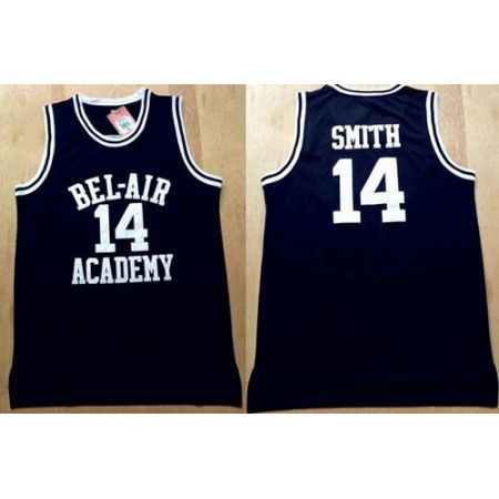 Bel-Air Academy #14 Smith Black Stitched Basketball Jersey