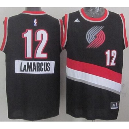 Blazers #12 Lamarcus Aldridge Black 2014-15 Christmas Day Stitched NBA Jersey