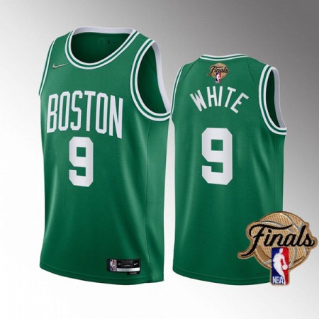 Men's Boston Celtics #9 Derrick White 2022 Green NBA Finals Stitched Jersey