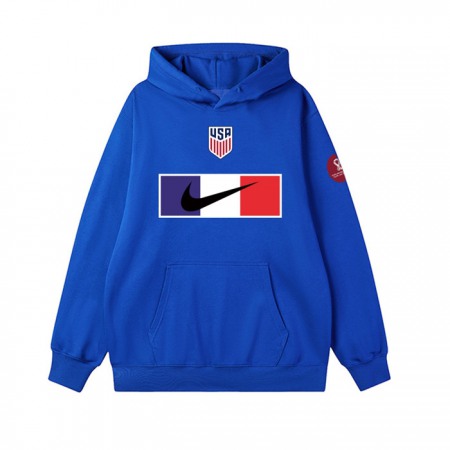 Men's American World Cup Soccer Hoodie Royal 001