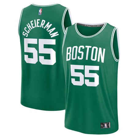 Youth Boston Celtics Baylor Scheierman Kelly Green 2024 NBA Draft Fast Break Player Jersey - Icon Edition