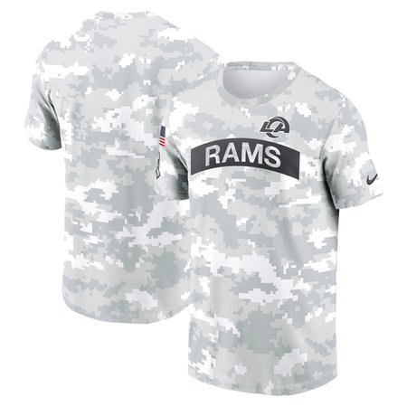 Men's Los Angeles Rams Nike Arctic Camo 2024 Salute To Service Performance T-Shirt