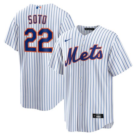 Men's New York Mets Nike White Home Replica Player Jersey