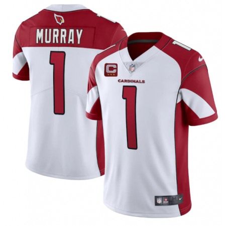 Men's Arizona Cardinals #1 Kyler Murray White 3-Star C Patch Vapor Untouchable Limited Stitched NFL Jersey