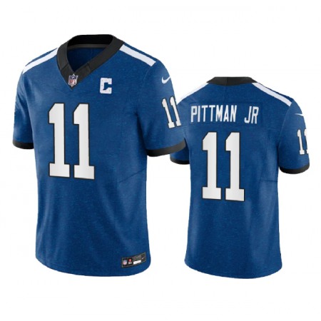 Men's Indianapolis Colts #11 Michael Pittman Jr. Royal 2023 F.U.S.E. Indiana Nights Limited Stitched Football Jersey