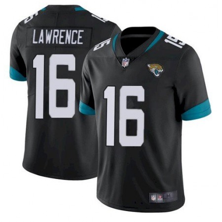 Youth Jacksonville Jaguars #16 Trevor Lawrence Black Vapor Untouchable Limited Stitched Jersey