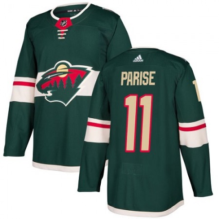 Men's Adidas Minnesota Wild #11 Zach Parise Green Stitched NHL Jersey