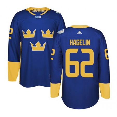 Team Sweden #62 Carl Hagelin Blue 2016 World Cup Stitched NHL Jersey