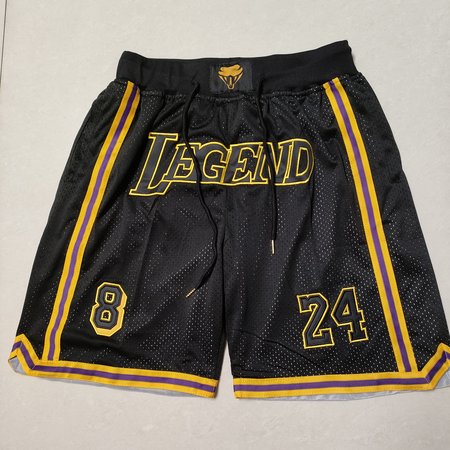 Los Angeles Lakers Black Shorts