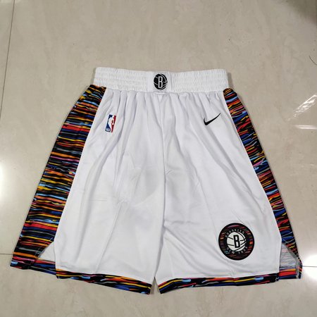 Brooklyn Nets White Shorts